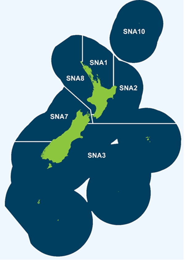 Image of Snapper fishery areas